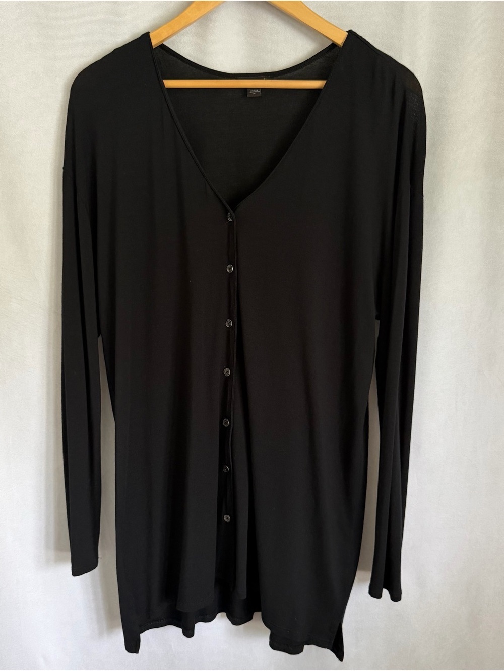 J Jill Cardigan Sweater Womens M Wearever Button Longline Minimalist Capsule